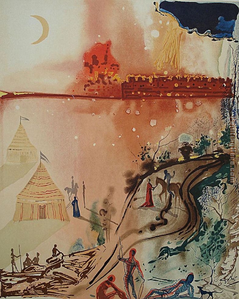 The Siege of Jerusalem painting - Salvador Dali The Siege of Jerusalem art painting